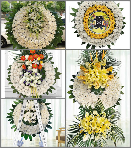 山西运城盐湖区龙居镇长江府村花圈速递